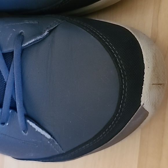 Ecco Golf Boom Hybrid SpikeLess Shoes Yak Leather Blue Men Size 12-12.5 - Picture 8 of 9